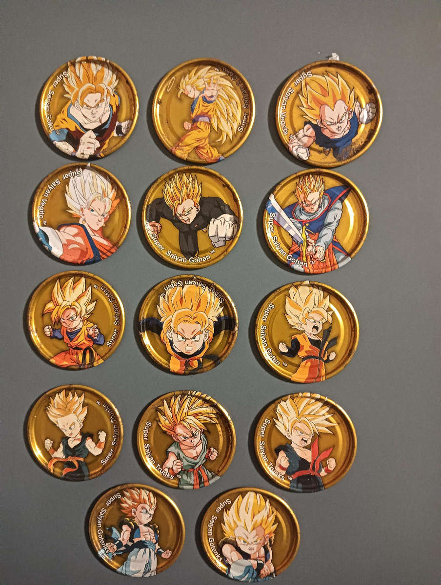 Dragon Ball Z Gold DBZ Tazos Lot 1