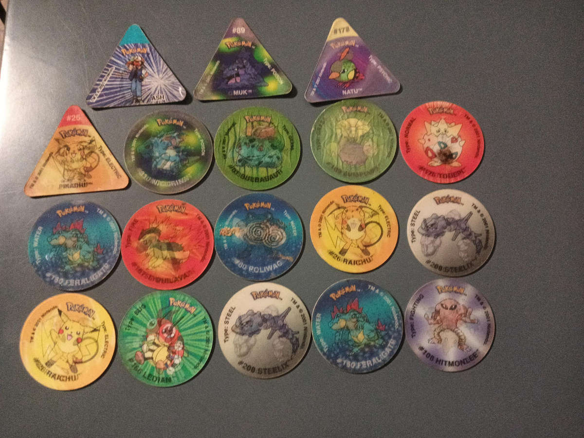 Pokémon 3D Tazos mixed lot1