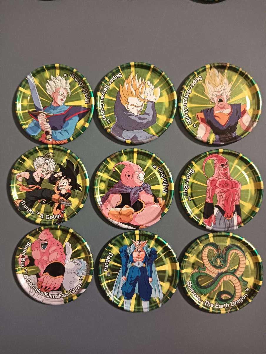 Dragon Ball Z Green DBZ Tazos Lot 3
