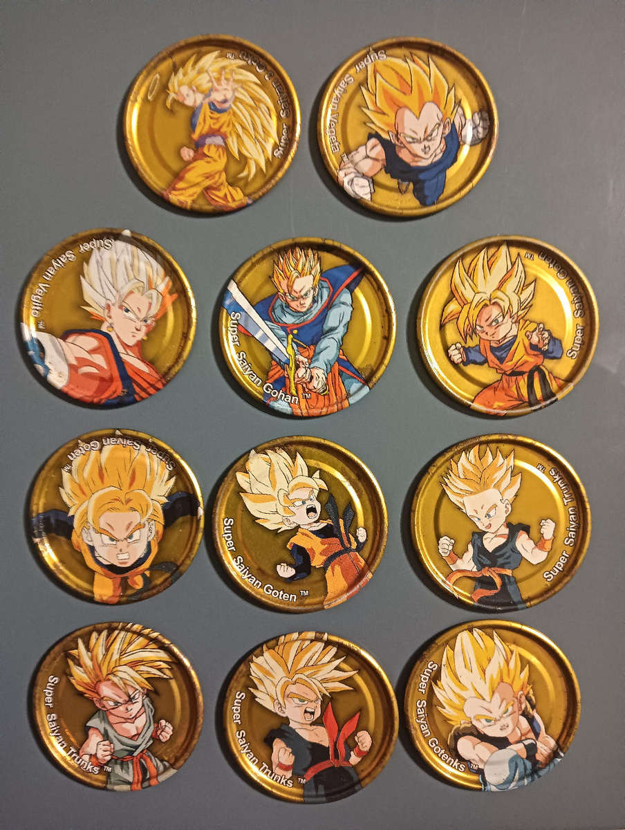 Dragon Ball Z Gold DBZ Tazos Lot 2