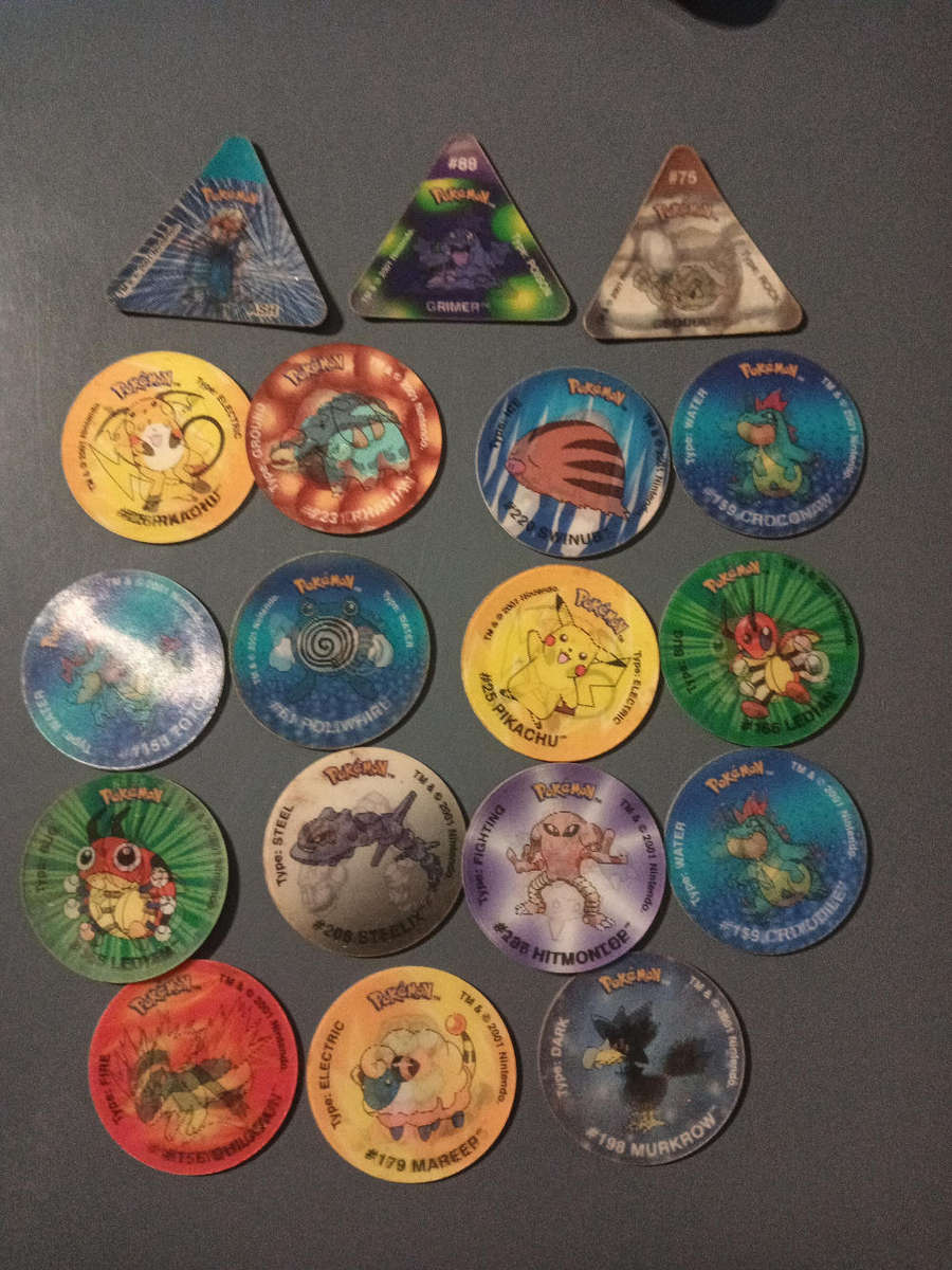 Pokémon 3D Tazos Mixed Lot 3
