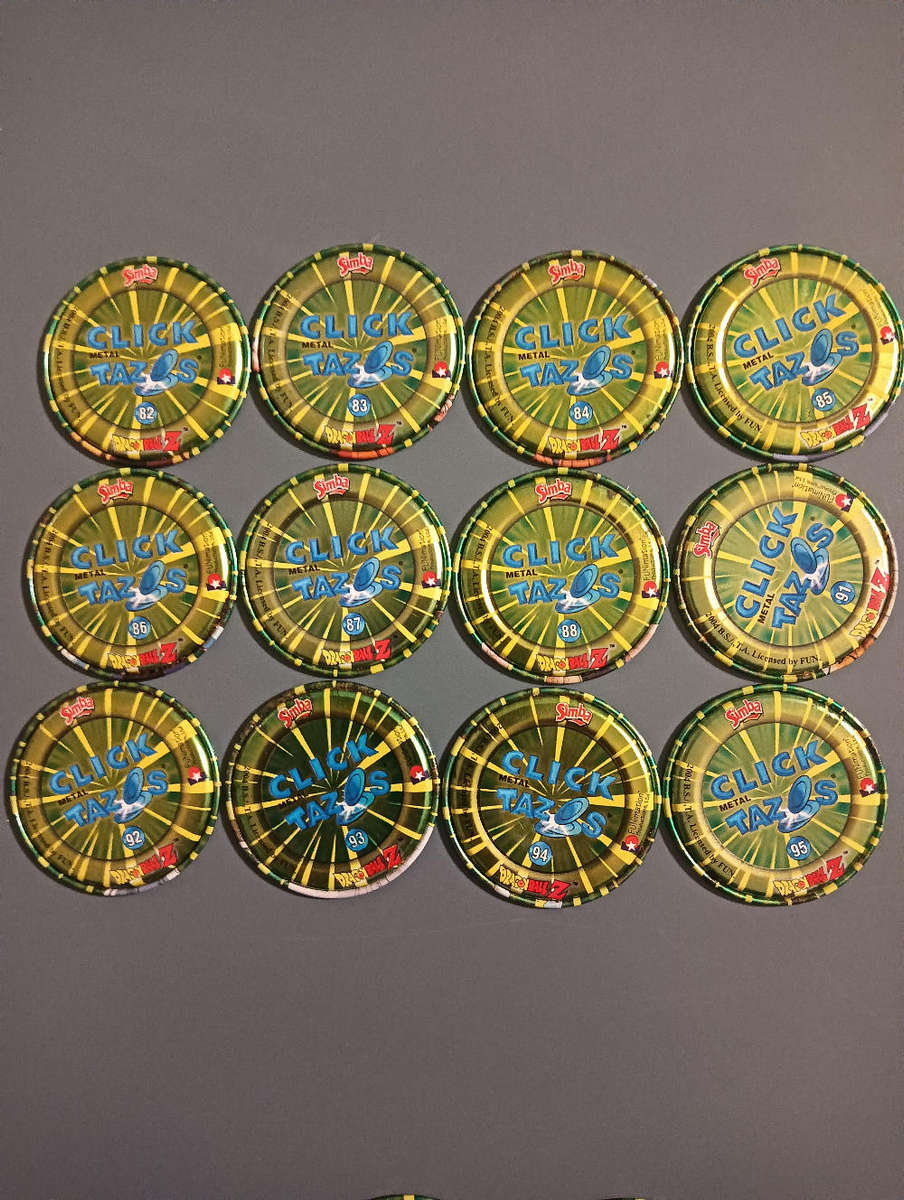 Dragon Ball Z Green DBZ Tazos Lot 1