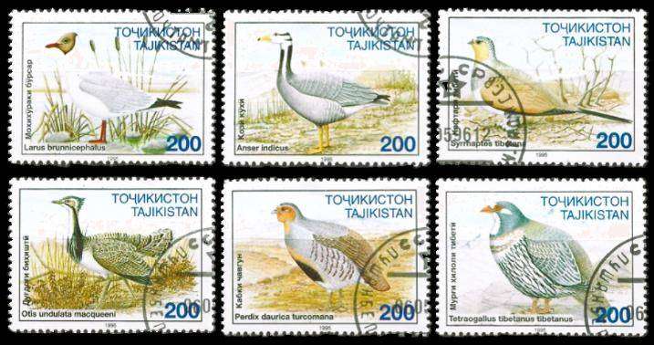 TAJIKISTAN - 1996 - SG 80-85 - F/S - 6 V - USED - CV £10.80