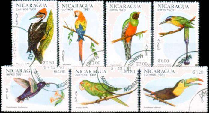 NICARAGUA - 1981 - SG 2304-2310 - 7 V - USED - CV £3.05