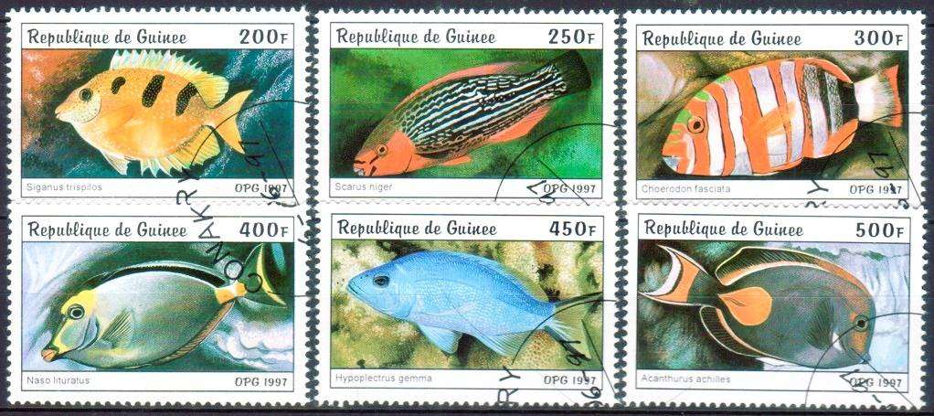GUINEA - 1997 - SG 1747-1752 - F/S - 6 V - USED - CV £3.85