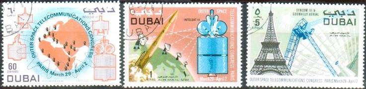 DUBAI - 1971 - SG 374-376 - F/S - 3 V - USED - CV £4.80