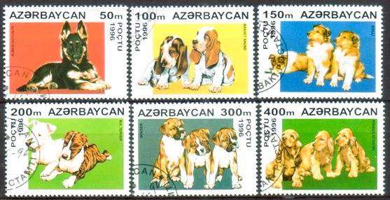 AZERBAIJAN - 1996 - SG 318-323 - F/S/ 6 V - USED - CV £7.25