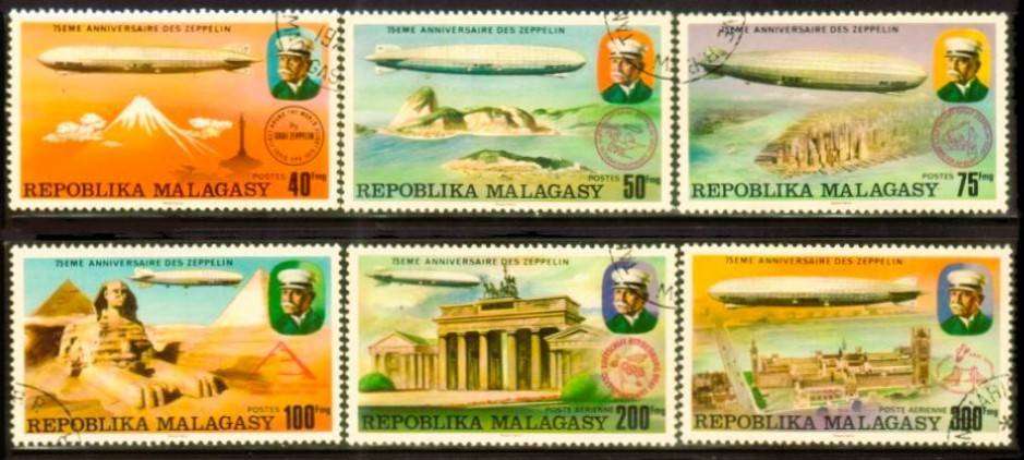 MADAGASCAR - 1976 - SG 346-351 - F/S - 6 V - USED - CV £3.45
