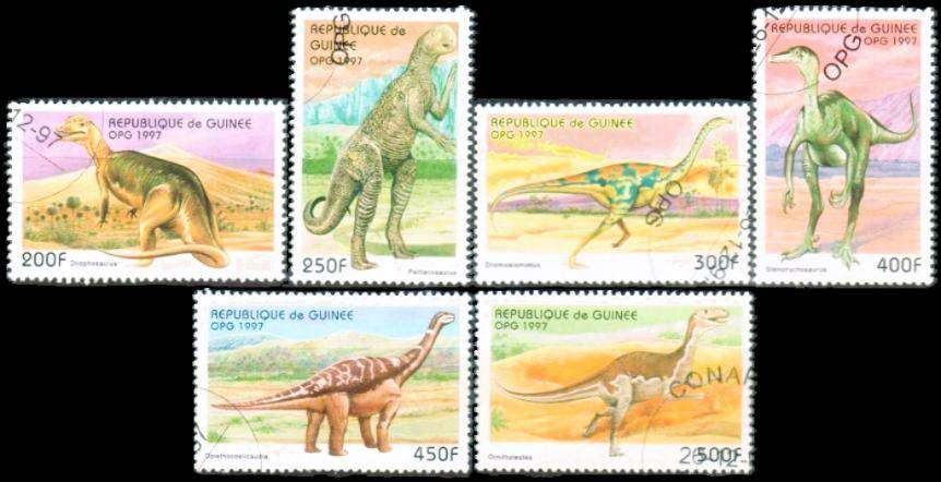 GUINEA - 1997 - PRE-HISTORIC - F/S - 6 V - USED