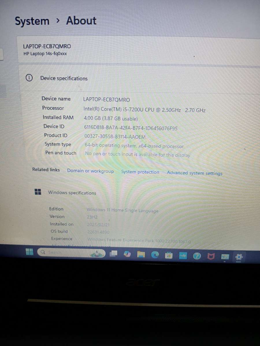 Acer Aspire ES 14 (ES1-433)