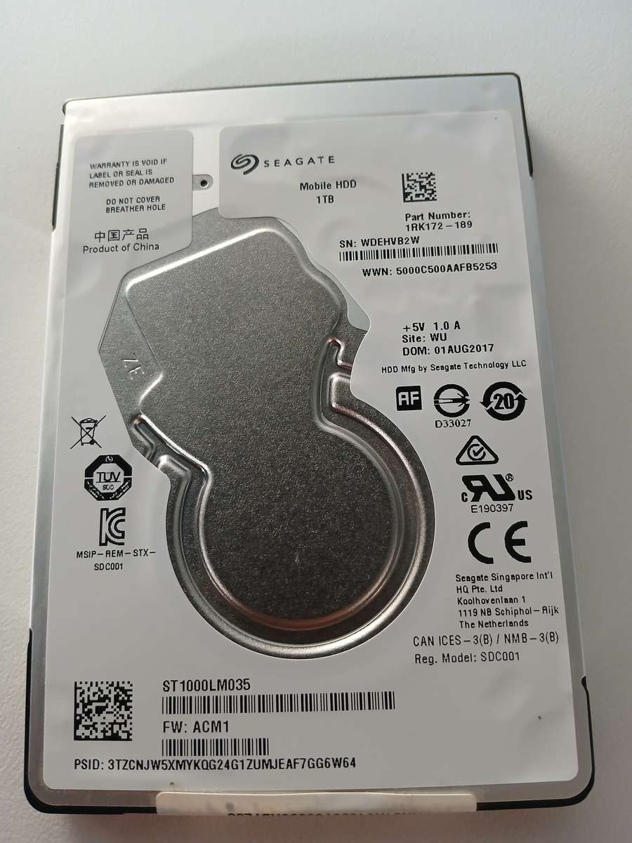 Seagate 1TB HDD - Notebook 1000GB Hard Disk Drive - Can be used in Laptops, Desktops & DVRs