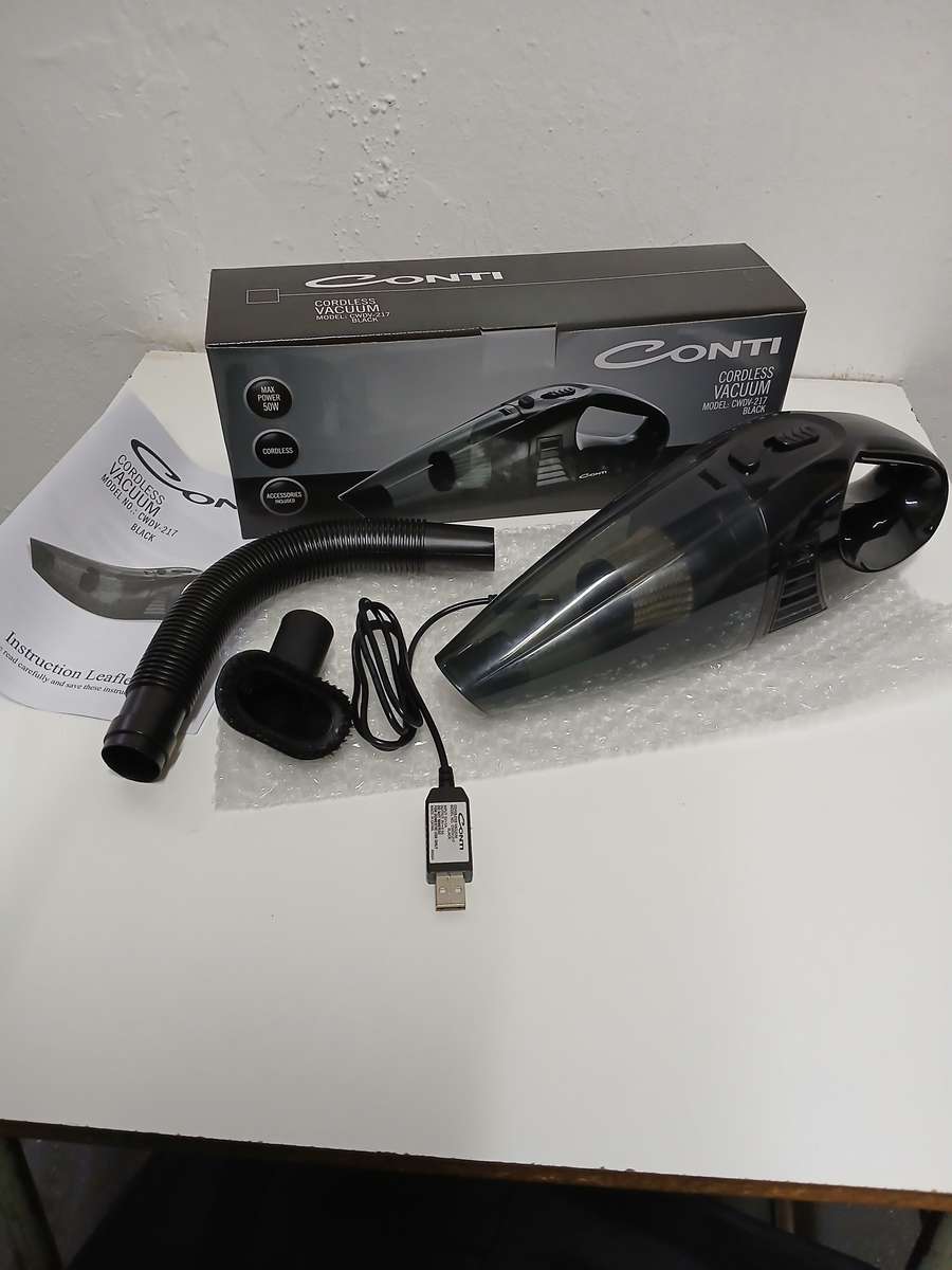 Conti Black Cordless Vacuum (Model: CWDV-217)