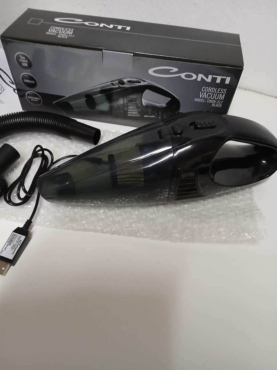 Conti Black Cordless Vacuum (Model: CWDV-217)