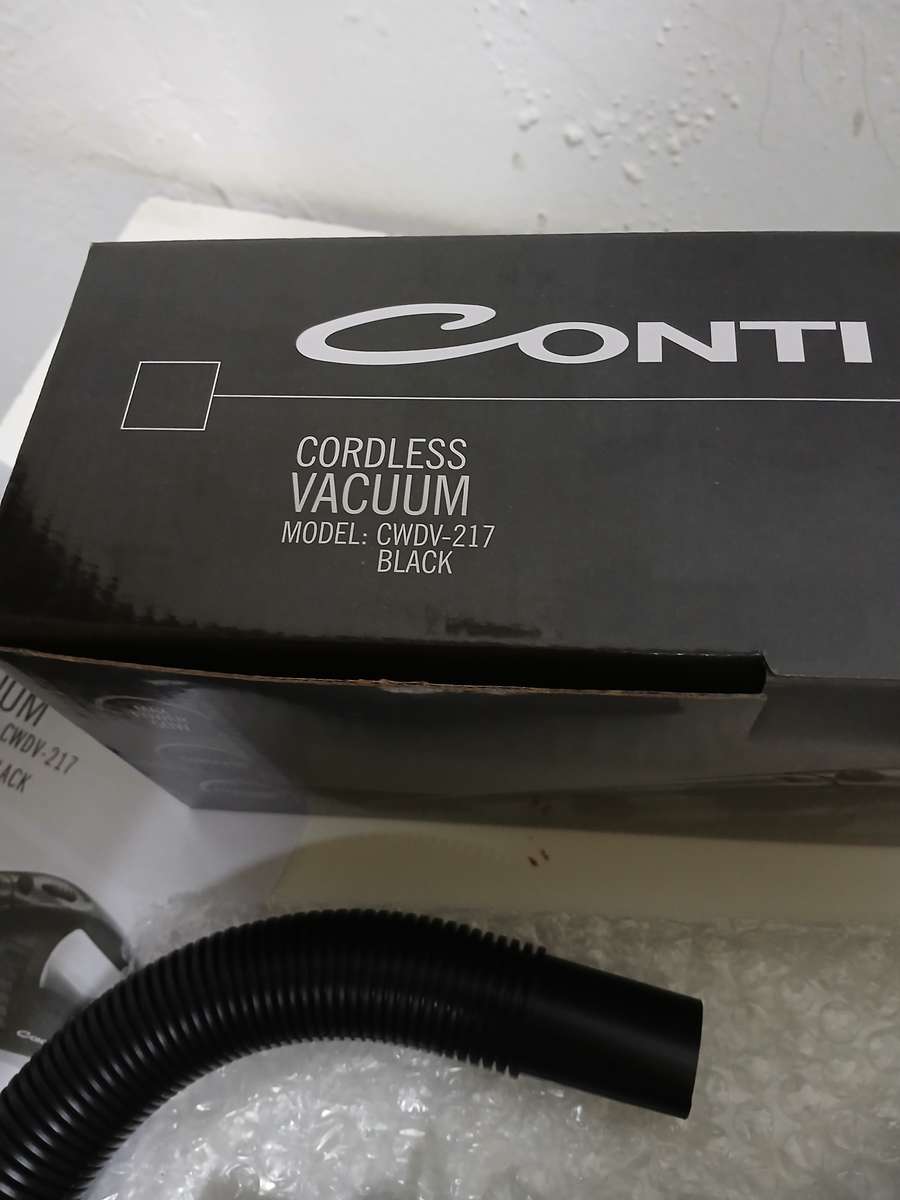Conti Black Cordless Vacuum (Model: CWDV-217)