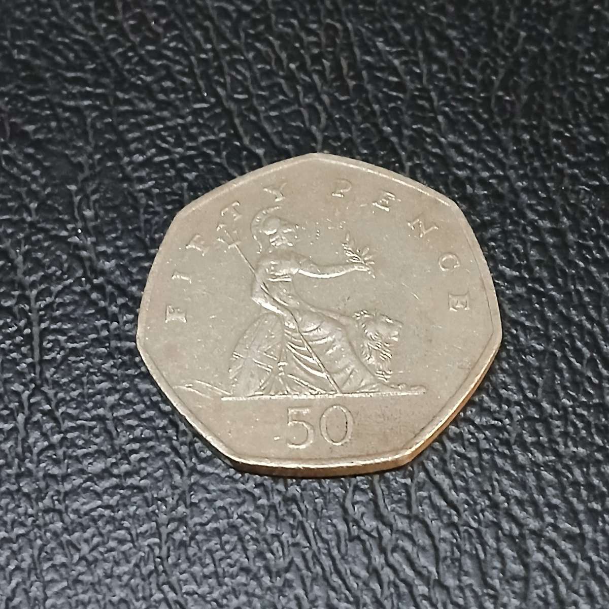 1997 Elizabeth II D.G. REG. F.D. 50 Pence Coin RARE + extra coins &  Mongolia 1000 Tugrik 2017 note