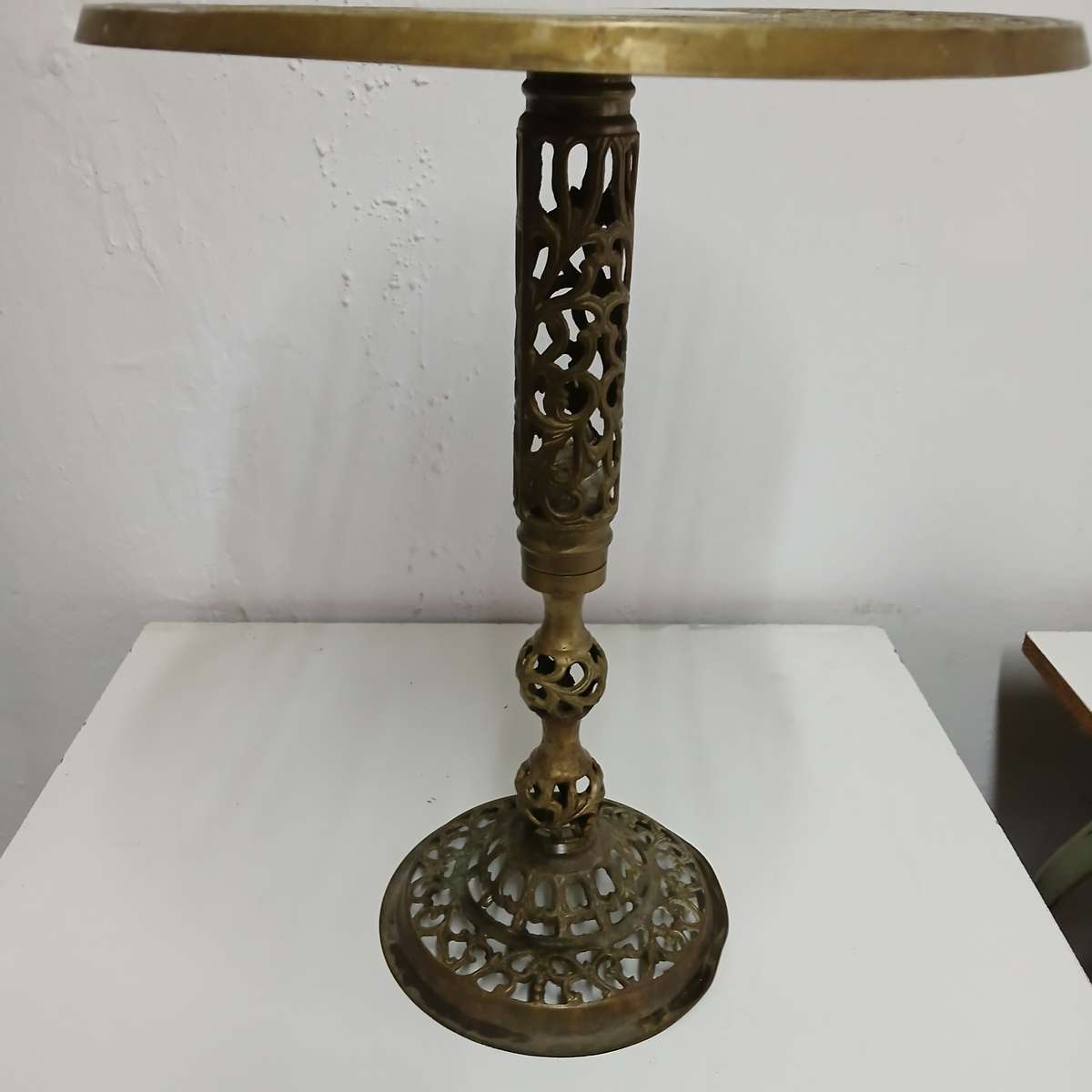 Vintage Brass Side Table