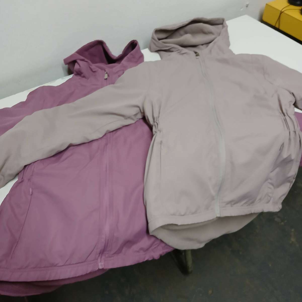 Two maxed Fleece-lined Hoodie jackets