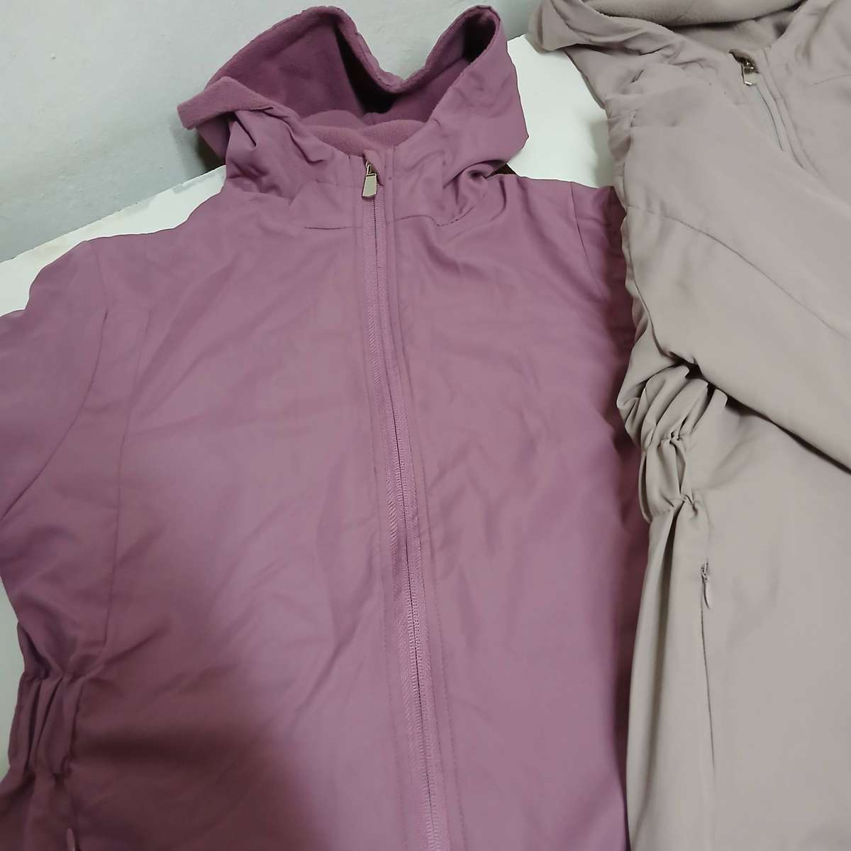 Two maxed Fleece-lined Hoodie jackets