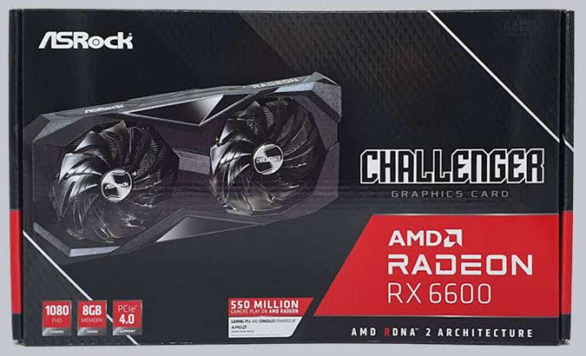 ASRock Rx 6600 AMD Gaming Graphics card (8gb) rDNA 2