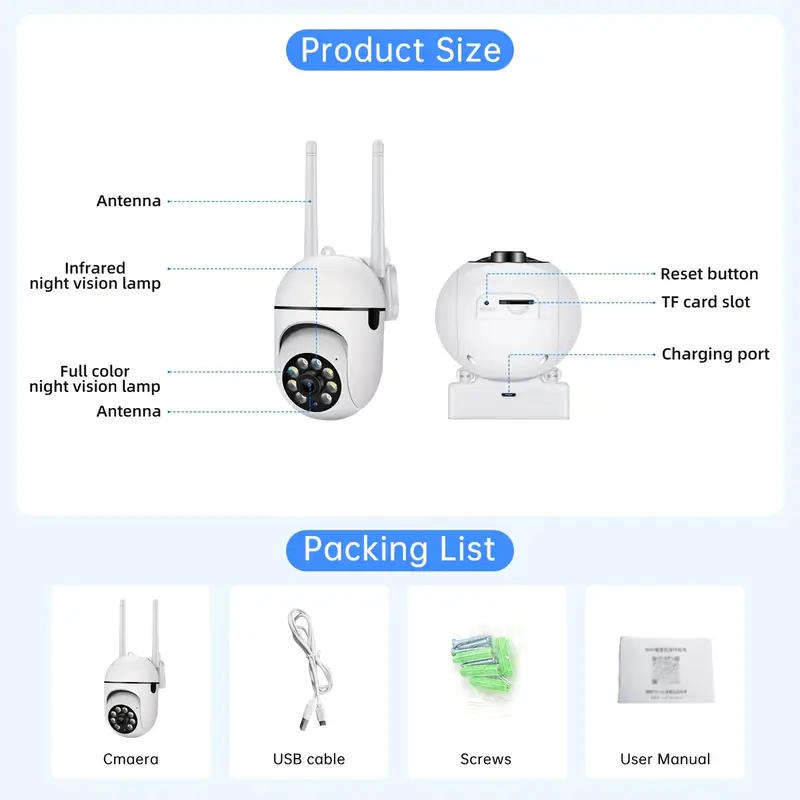 1080P Full HD Night Vision Security Camera