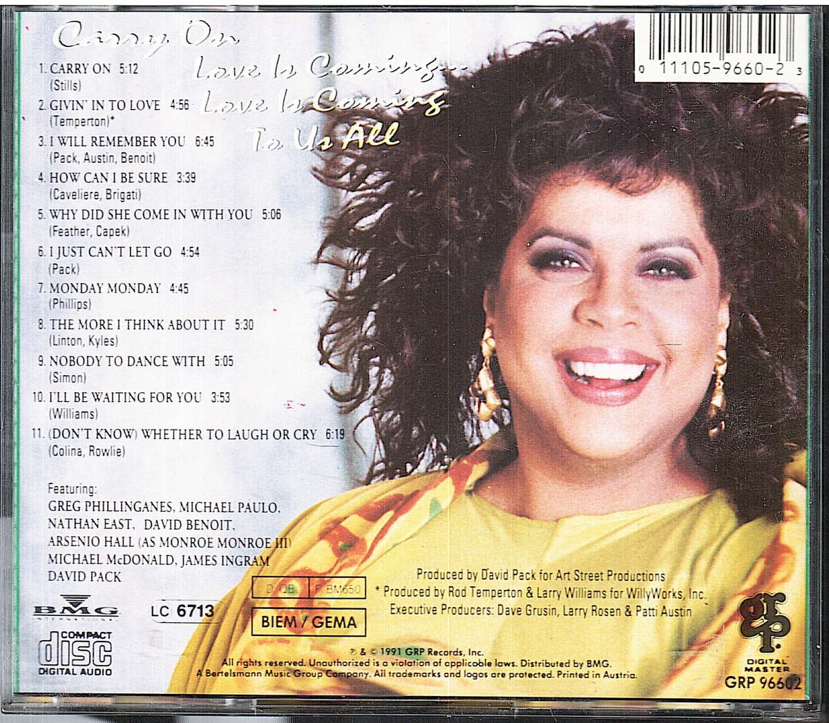 Patti Austin - Carry On CD