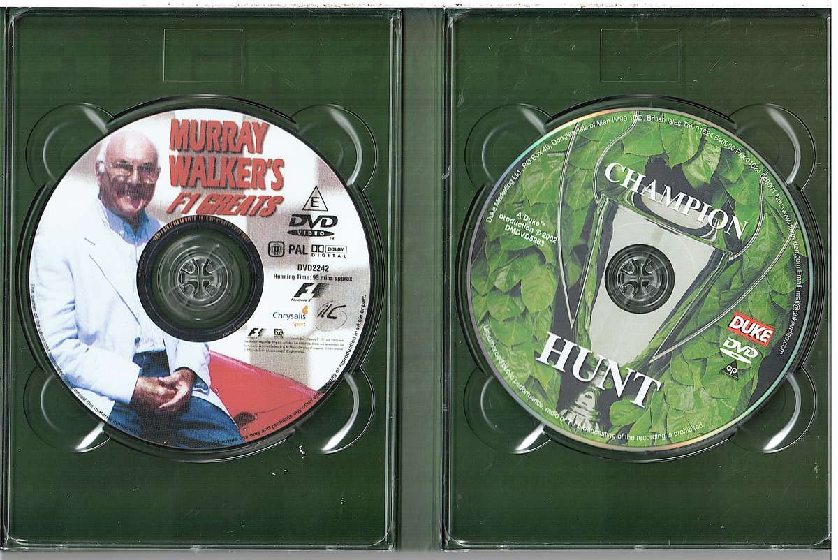 Murray Walker's F1 Greats / Champion Hunt: The James Hunt Story 2 DVD Set