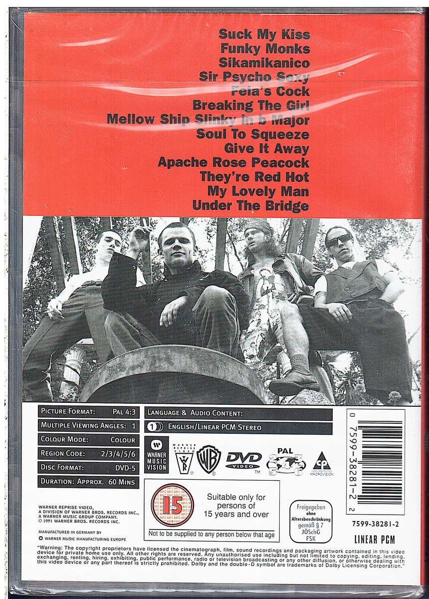 Red Hot Chilli Peppers - Funky Monks DVD [NEW]