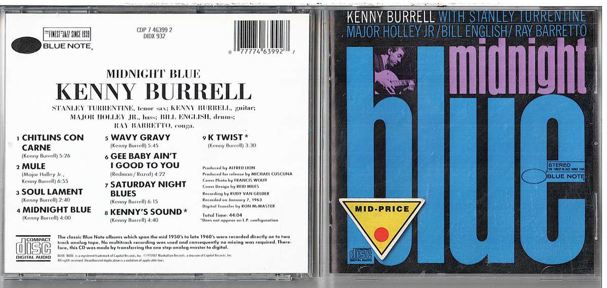 Kenny Burrell - Midnight Blue CD