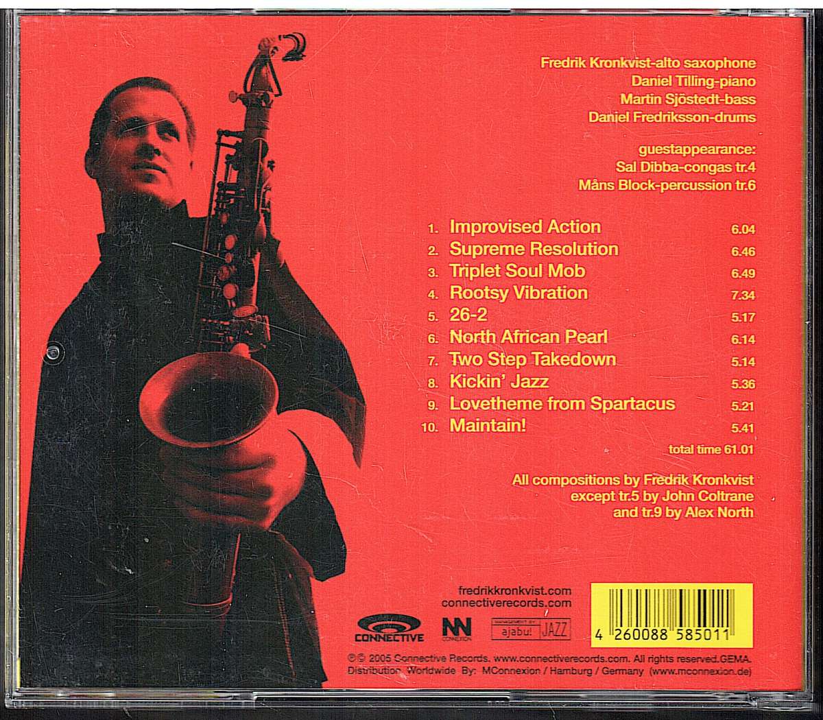 Fredrik Kronkvist Quartet - Maintain! CD