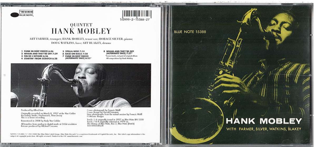 Hank Mobley - Quintet CD [EU IMPORT] [Rudy van Gelder Remaster]