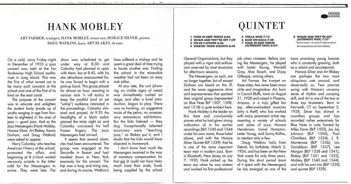 Hank Mobley - Quintet CD [EU IMPORT] [Rudy van Gelder Remaster]