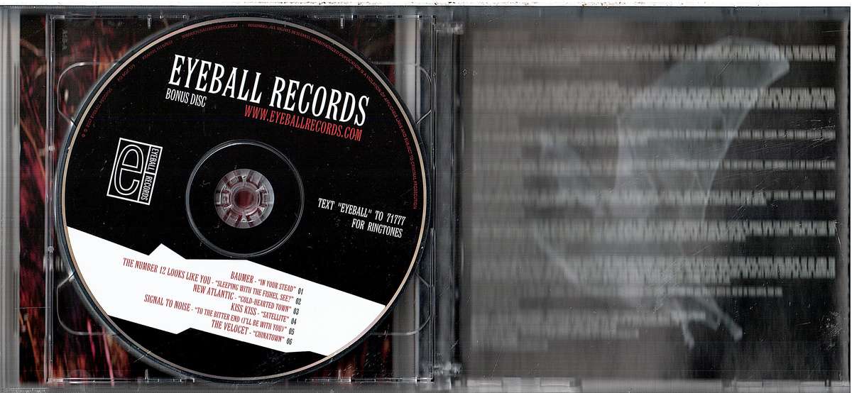 My Chemical Romance: I Brought You My Bullets, You Brought Me Your Love CD + Eyeball Records sampler