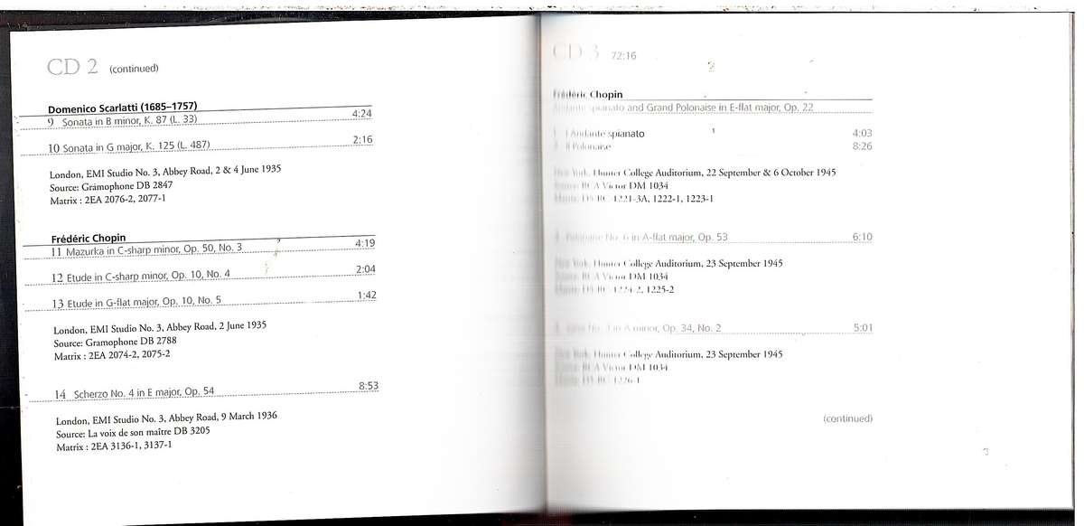 Vladimir Horowitz - Piano 4 CD Set (with 84 page book)