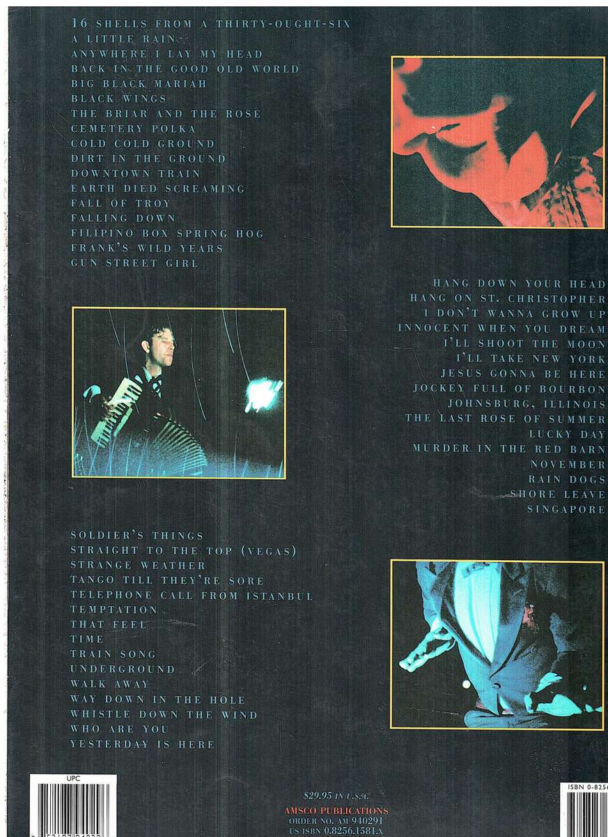 Tom Waits - Beautiful Maladies Piano / Vocal/ Guitar Folio