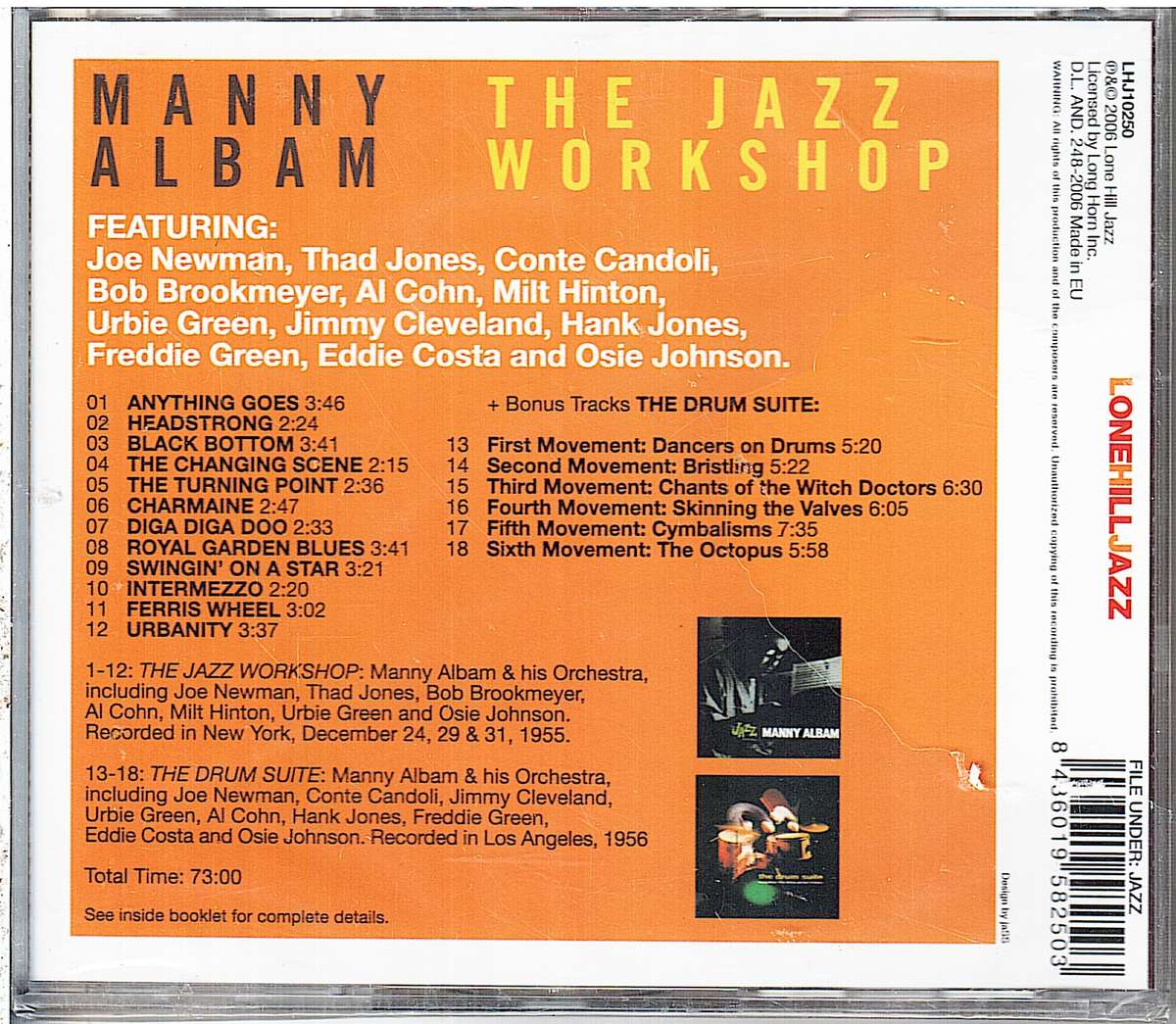 Manny Albam - The Jazz Workshop CD