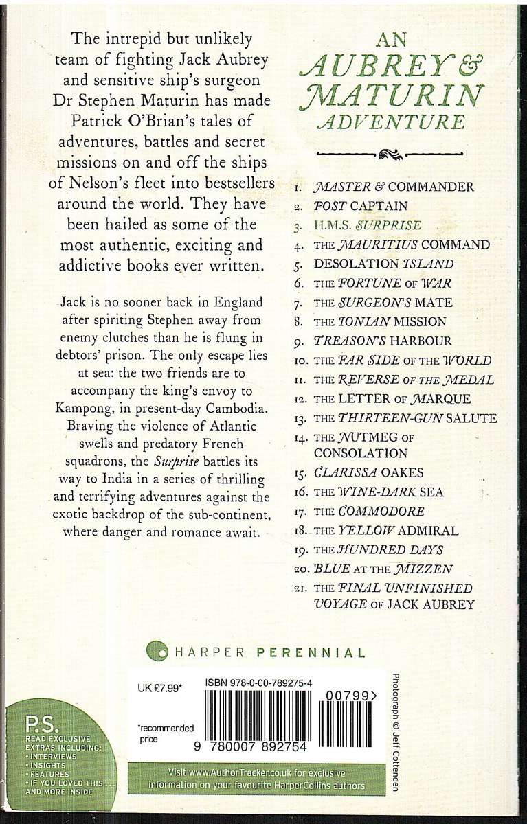 HMS Surprise - Patrick O'Brian [Aubrey & Maturin Book 3]