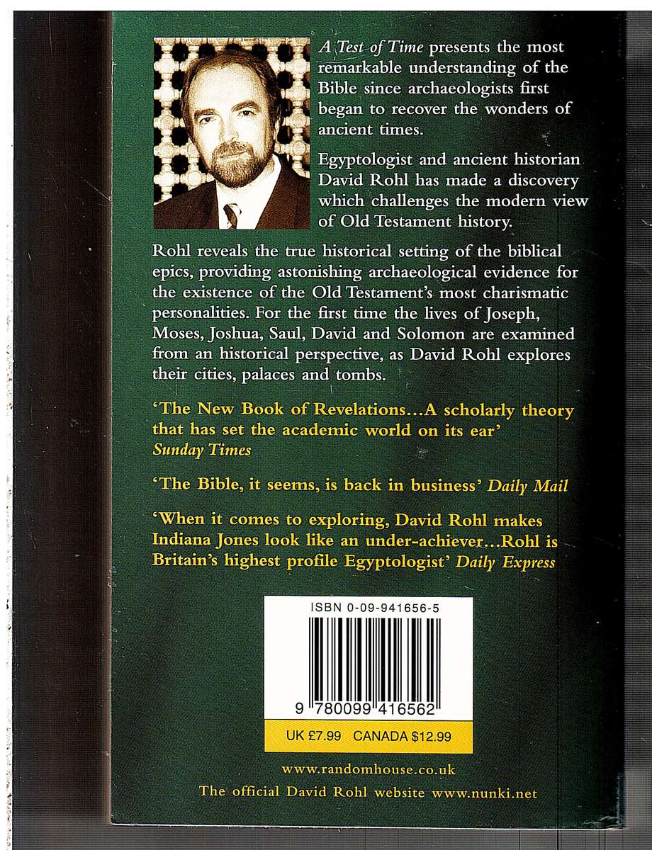 A Test of Time: The Bible From Myth to History - David Rohl