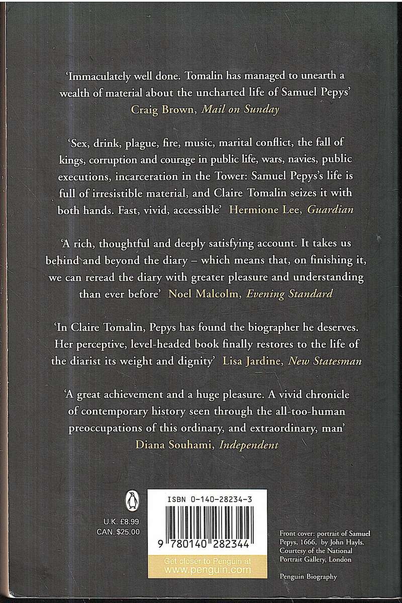 Samuel Pepys: The Unequalled Self - Claire Tomalin