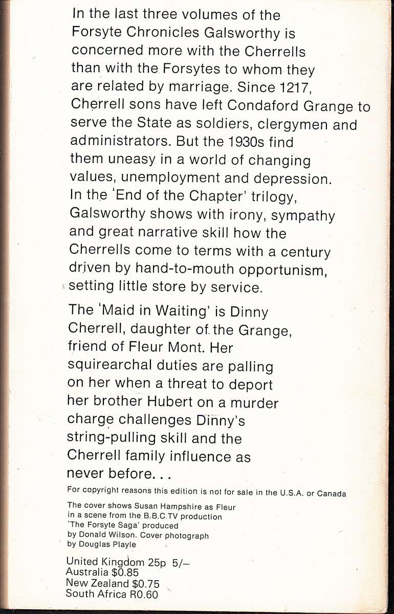 Maid in Waiting [The Forsyte Chronicles 07, Book One of End of the Chapter] - John Galsworthy