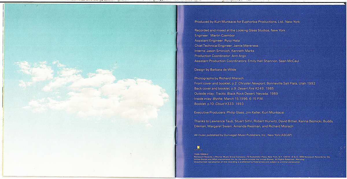 Philip Glass - Koyaanisqatsi (Music composed for the film by Godfrey Reggio) CD