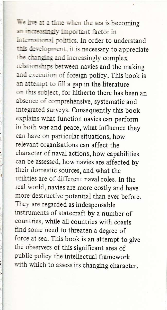 Navies and Foreign Policy - K Booth