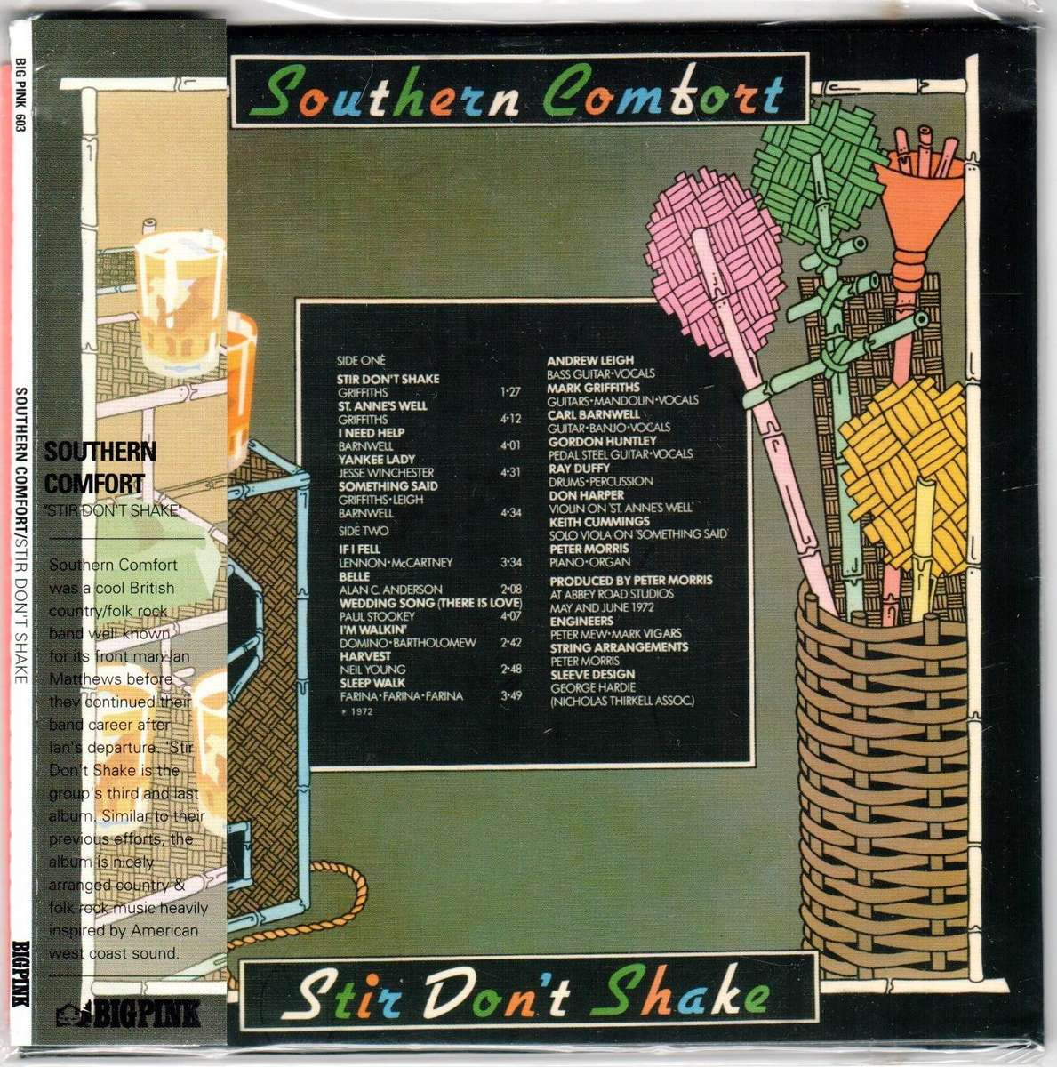 Southern Comfort - Stir Don't Shake CD Paper sleeve