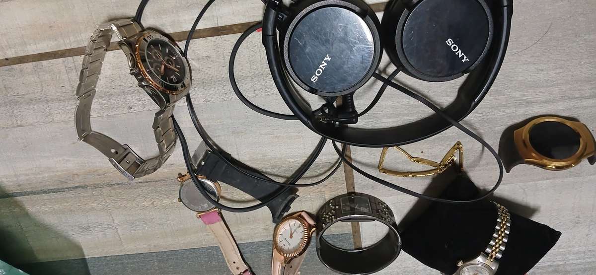 Watches job lot and sony headset