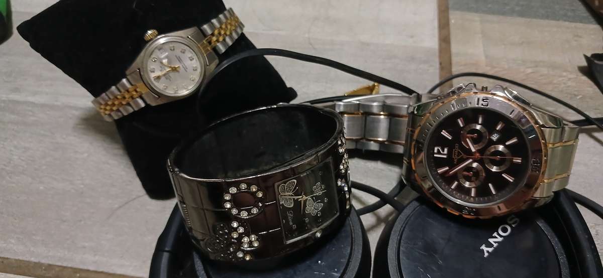 Watches job lot and sony headset