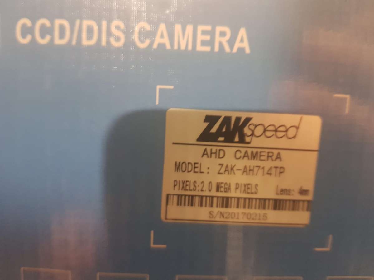 ZAK speed CCTV analog camera