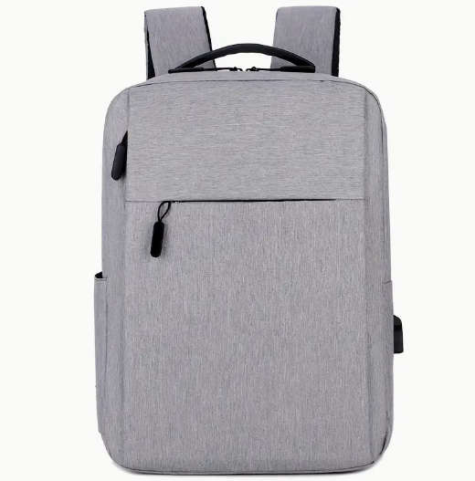 business commute computer bag travel backpack softshell and nylon material (gray)