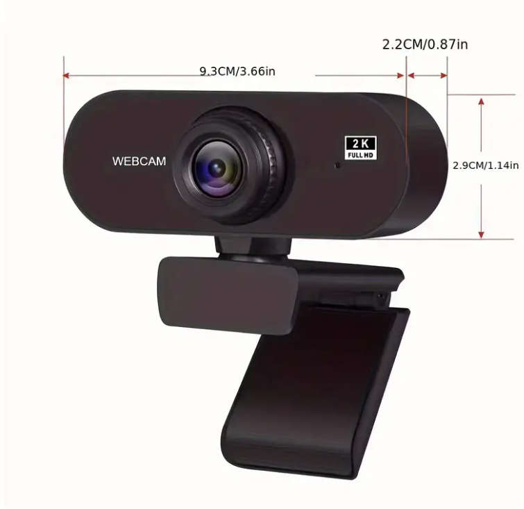 Plug & Play HD Webcam with Built-in Mic
