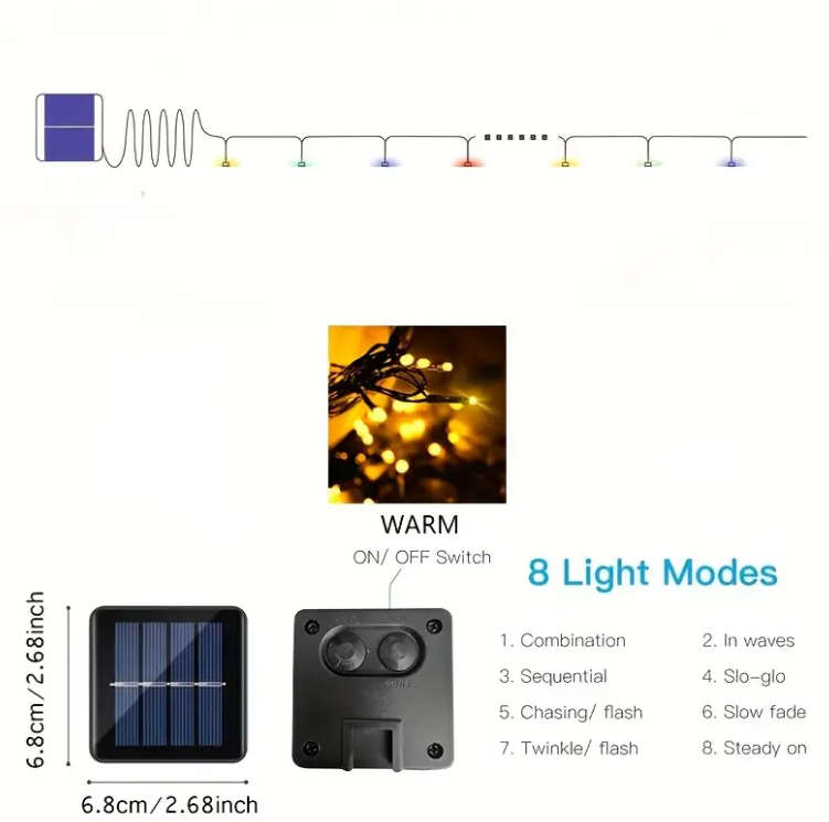 High-Quality Solar LED String Lights