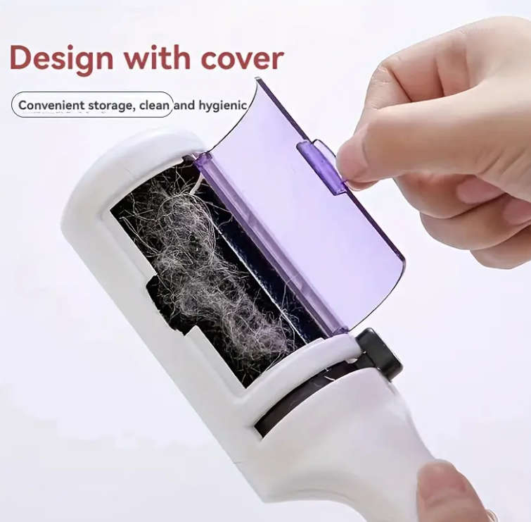 Portable Pet Hair Remover Roller - Reusable Dog & Cat Fur Brush