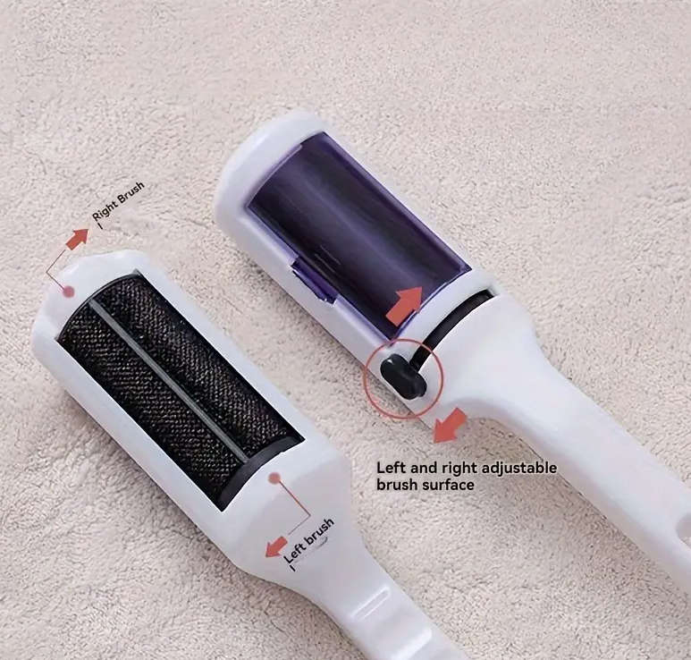 Portable Pet Hair Remover Roller - Reusable Dog & Cat Fur Brush